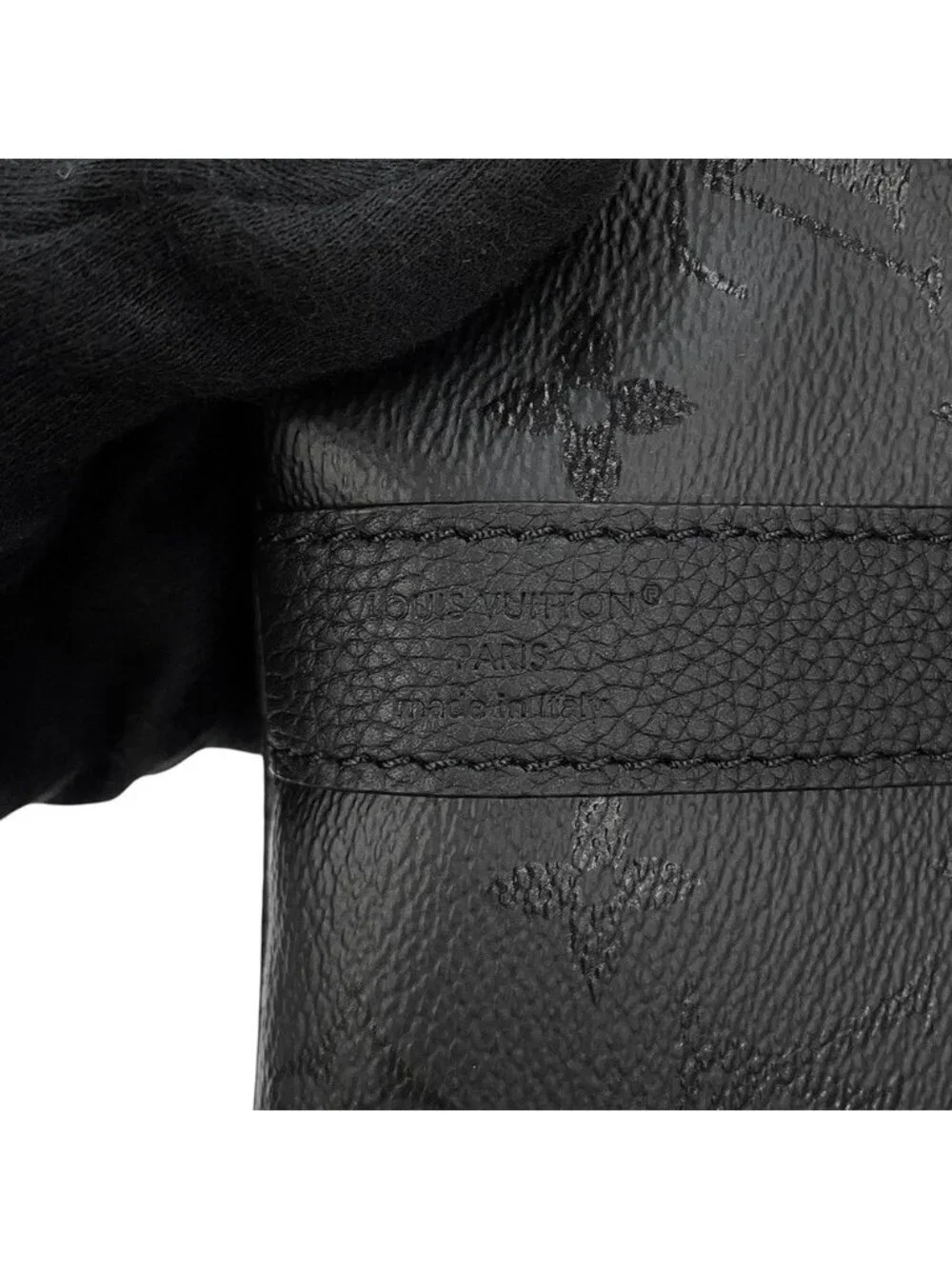 Louis Vuitton Boston Bag Monogram Midnight Keepall Bandouliere 45 Black 2-Way